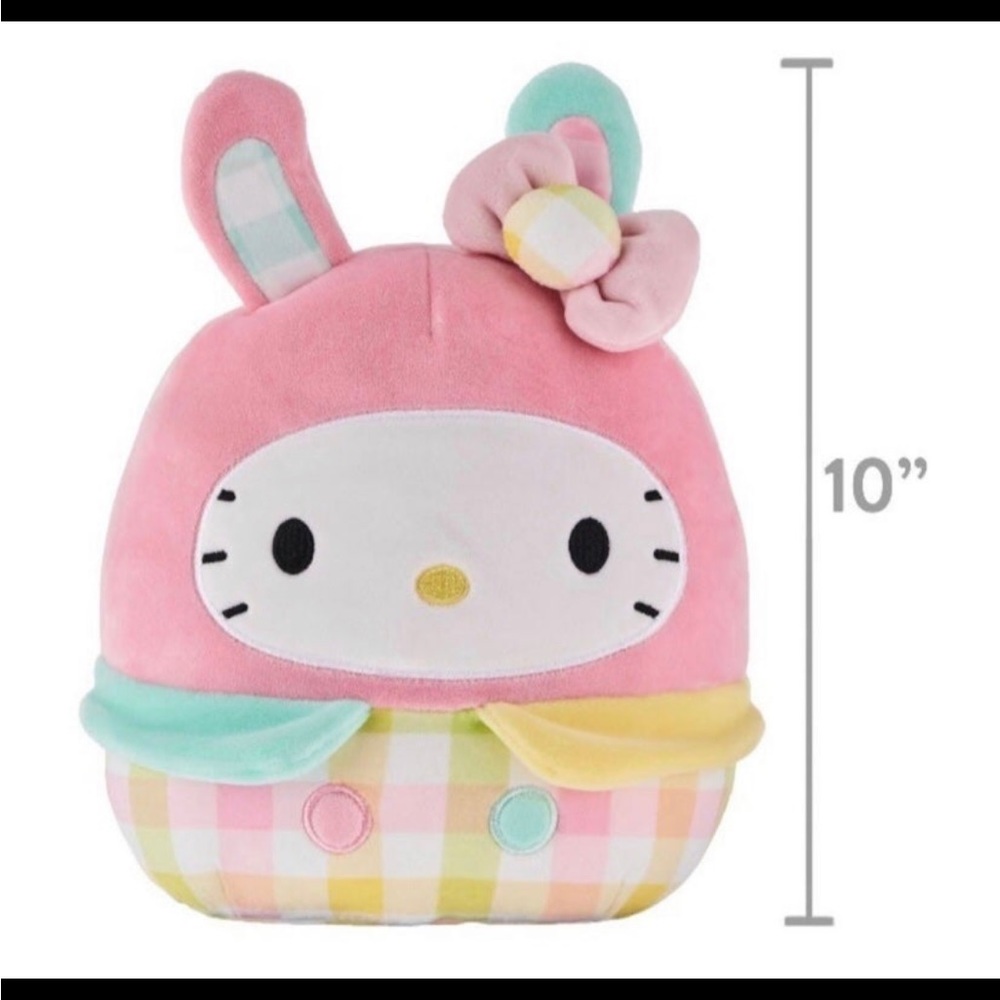 Hello Kitty 10” Squishmallow Easter 2023 Bunny Pastel Plush Sanrio NWT. #1075